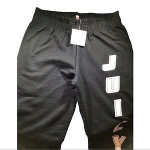NWT Juicy Couture Black Label Girls Logo Joggers
